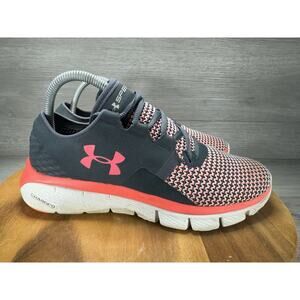 Under Armour Womens Size 8 Speedform Fortis 2 1273954-008 Gray Running Shoes